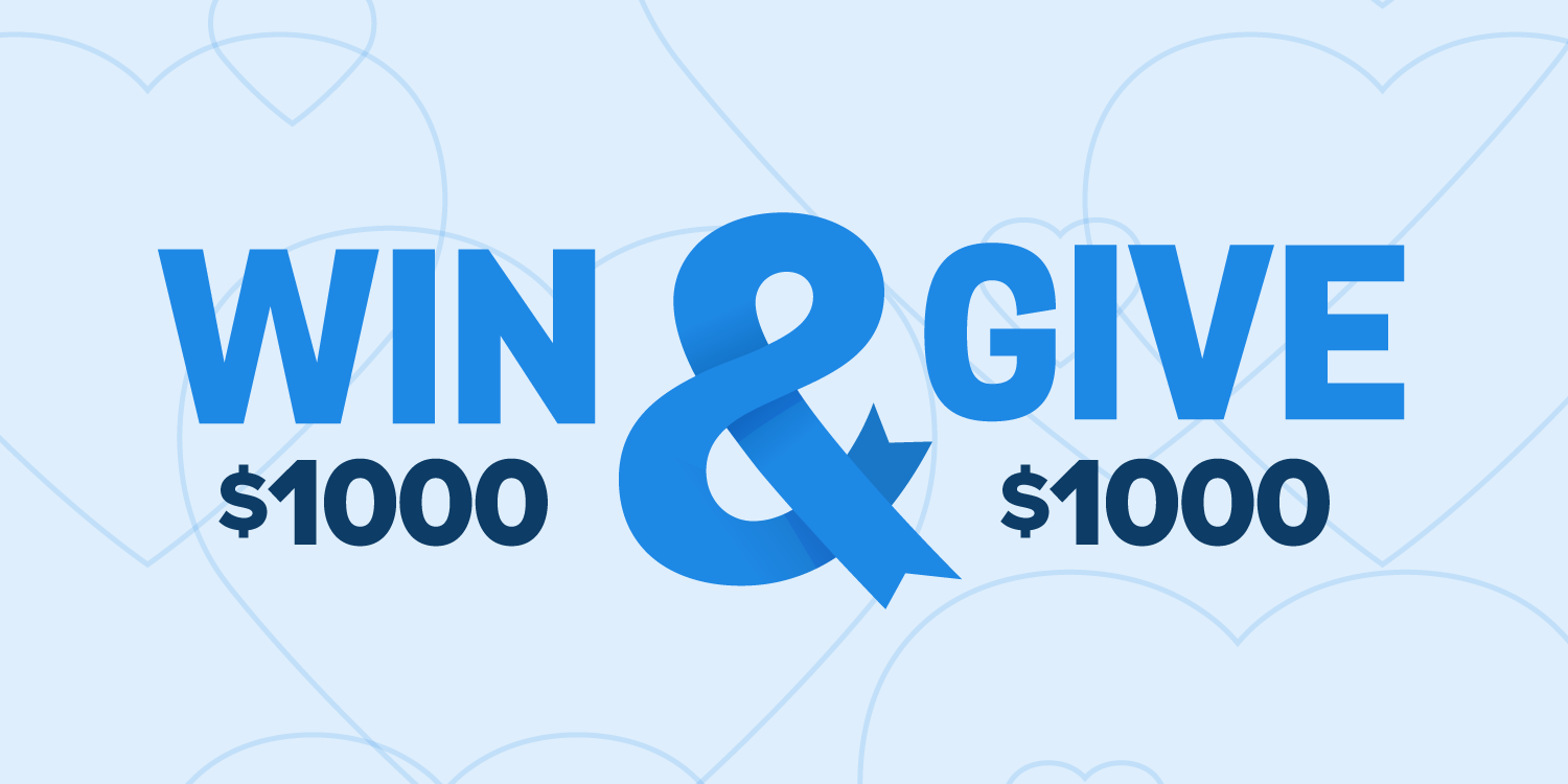 Win and Give up to $1,000 for Giving Tuesday