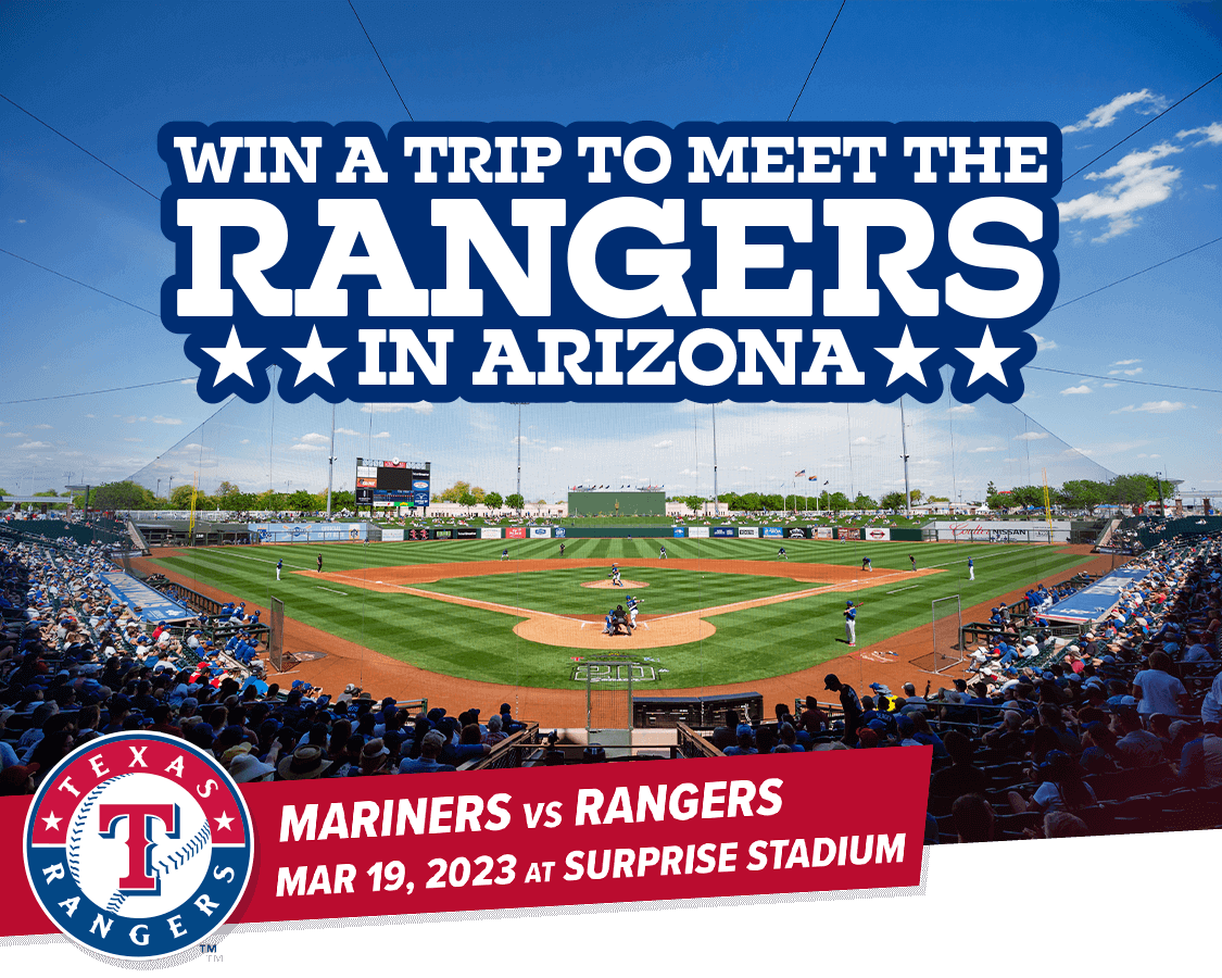 Win A VIP Experience at a Texas Rangers Spring Training Game